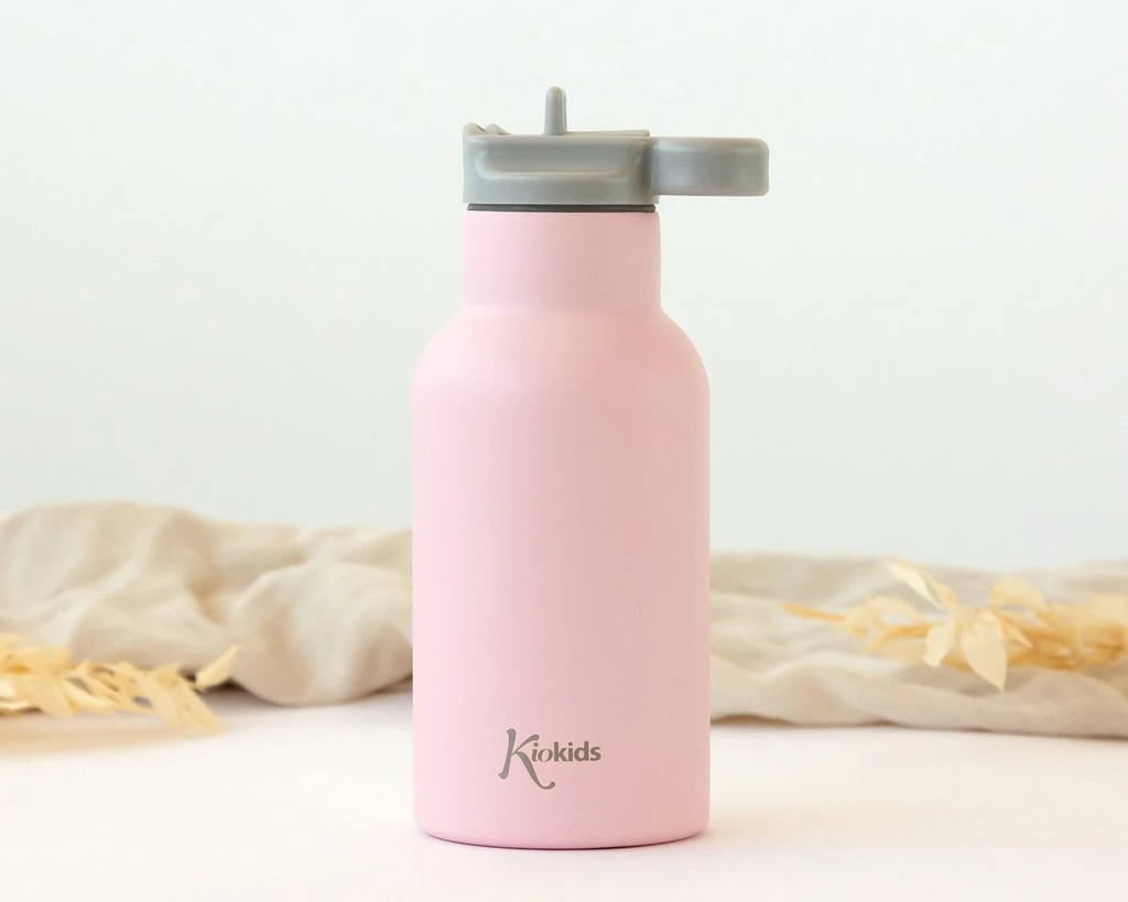 Botella Térmica de Acero con Pajita KioKids | 350 ml