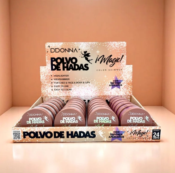 Polvo de Hadas con Esponja Aplicador – Iluminador Multiusos