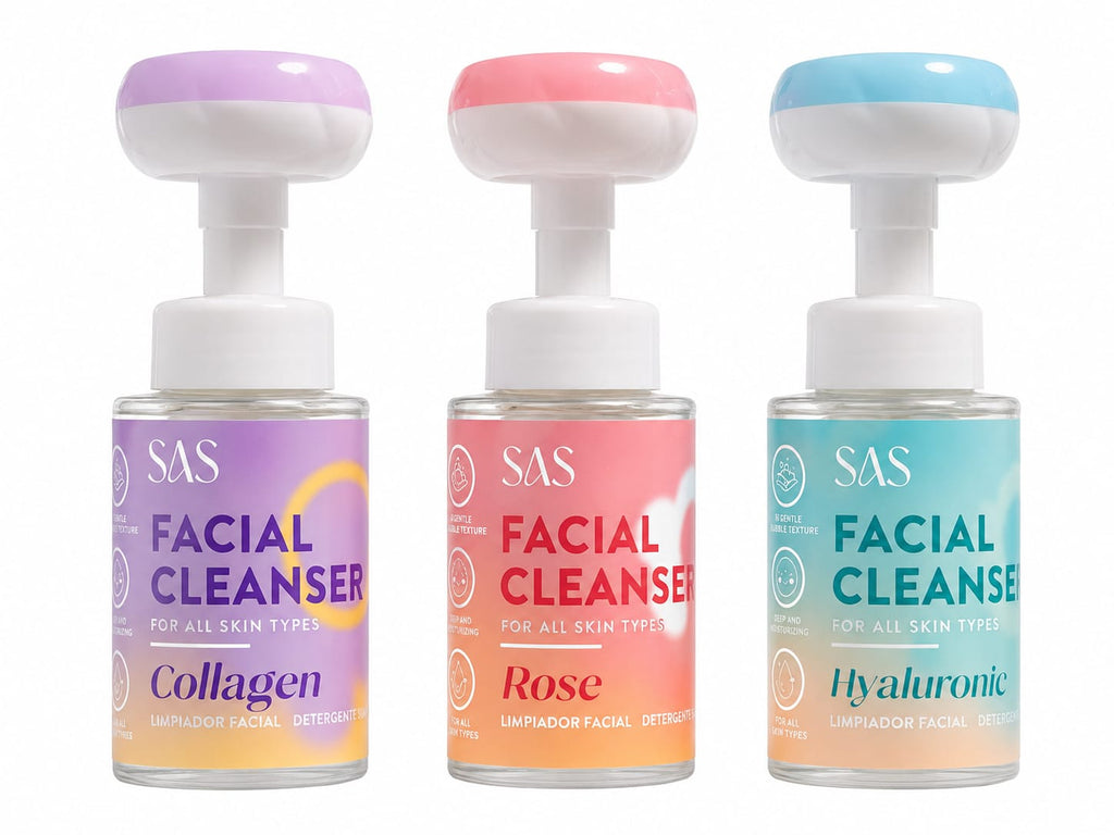 Limpiador facial en forma de flor