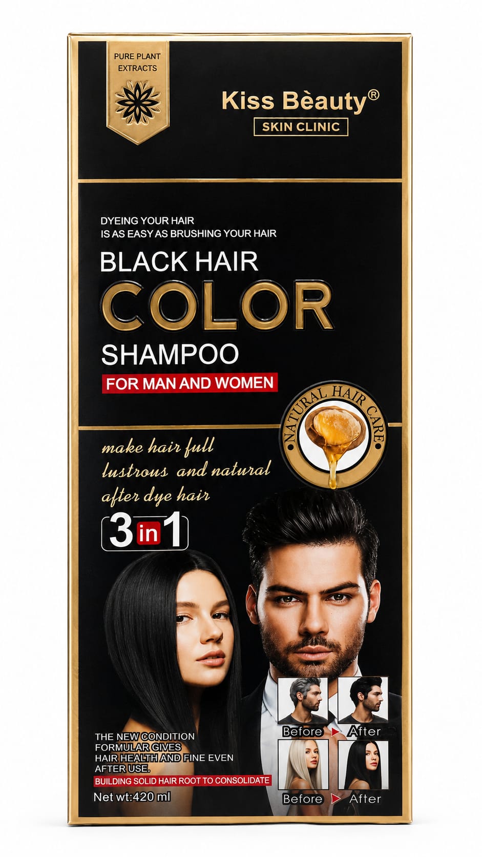 Champú tinte negro