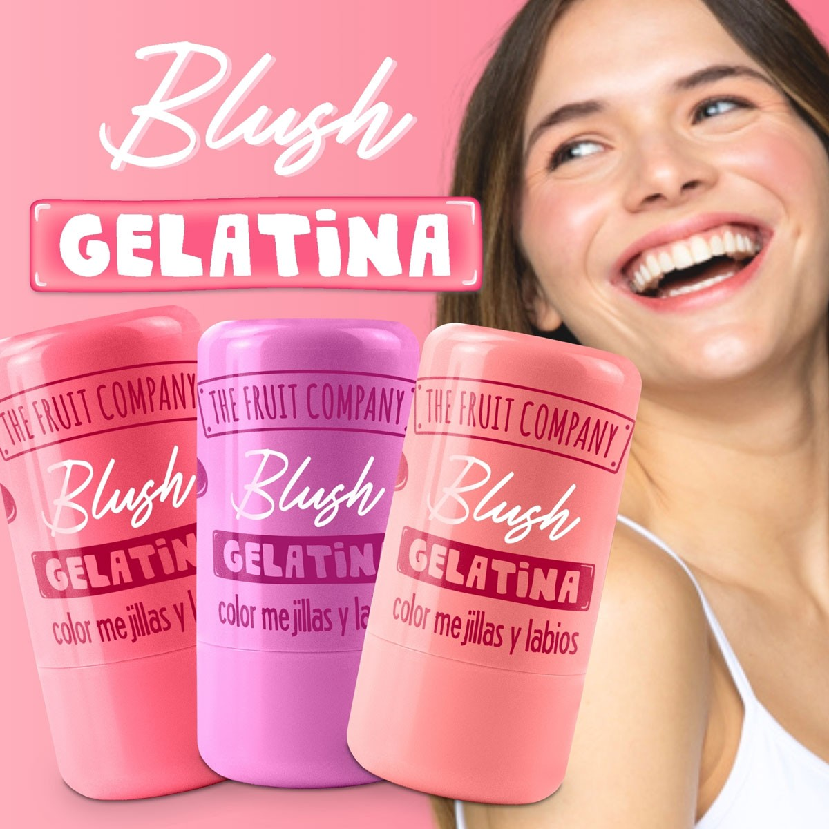 Gelatina blush color mejillas y labios